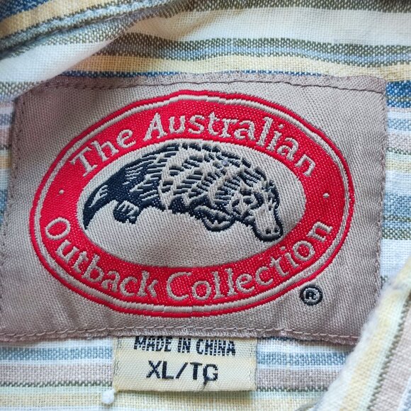The Australian Outback Collection shirt men's size XL short sleeve multi-colour - Picture 5 of 8